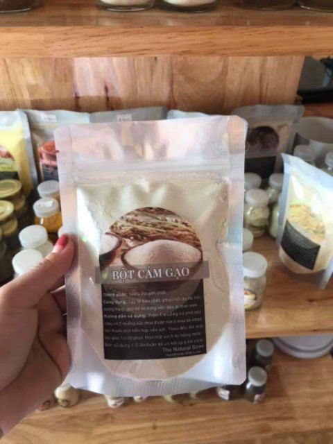 BỘT CÁM GẠO CHIẾT XUẤT THIÊN NHIÊN NHÀ LÀM 100G