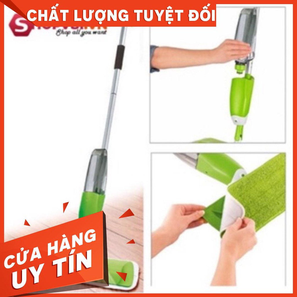 (Thanh lý kho giá sỉ) Cây lau nhà đa năng có bình xịt tự động