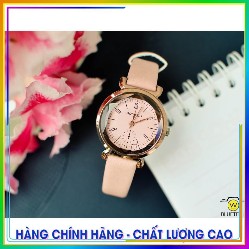 [CAO CẤP] ĐỒNG HỒ NỮ DOUKOU 3407 DÂY DA