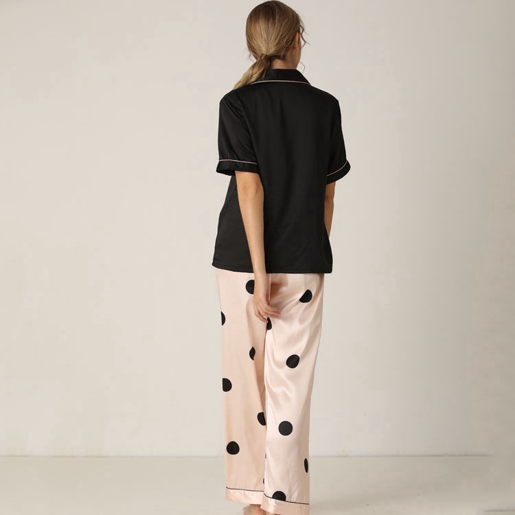 Set đồ ngủ vải phi bóng thoải mái cho nữ