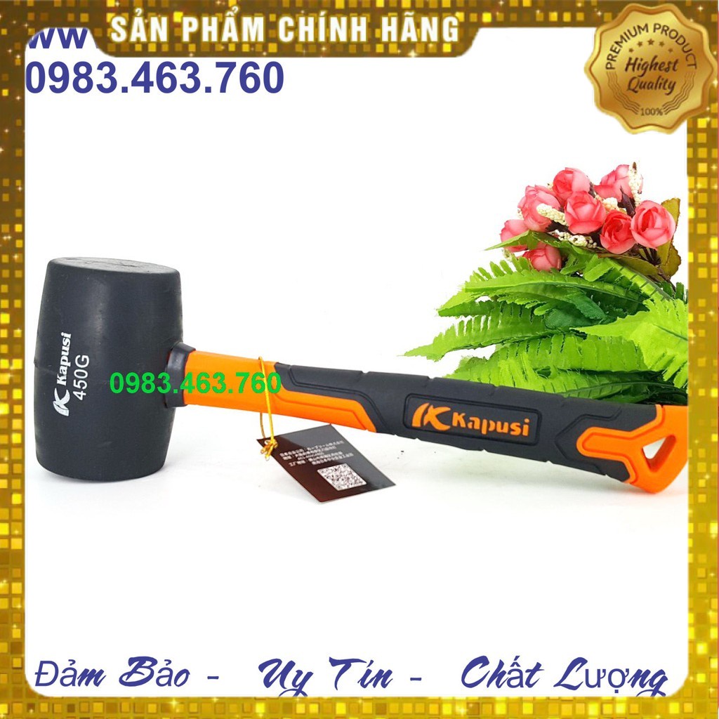 BÚA CAO SU 2 ĐẦU TRÒN KAPUSI 450Gr CAO CẤP