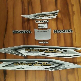 Bộ tem honda Wave A 2018 màu trắng