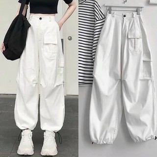 quần kaki trắng nam nữ -Meo4.store