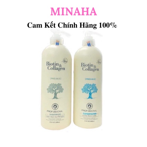 Dầu Gội BIOTIN COLLAGEN TRẮNG Kích Mọc Tóc Siêu Mềm Mượt 500ml Đến 1000ml