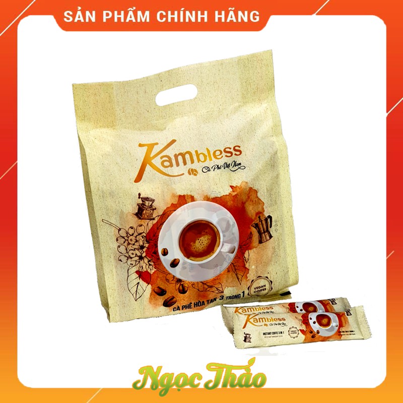 Gói cafe hòa tan thuần chay (Vegan) Kambless Ngọc Thảo | 30 túi | BigBuy360 - bigbuy360.vn