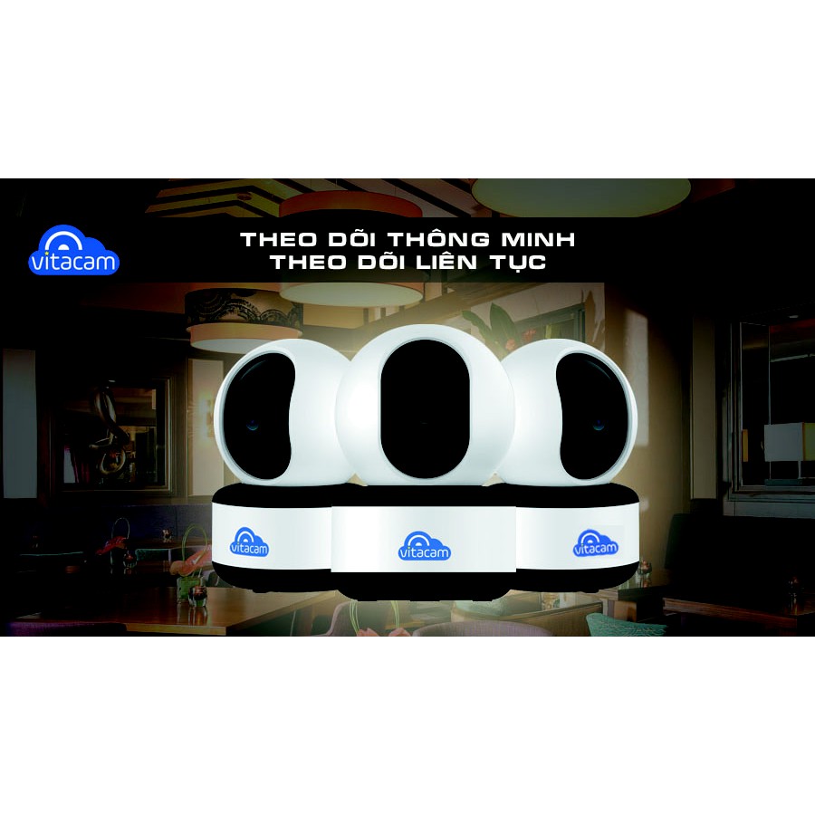 Camera quan sát Wifi Vitacam C1080 FullHD - Camera thông minh xoay theo chuyển động | BigBuy360 - bigbuy360.vn