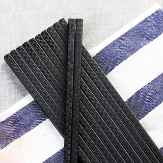 Bộ 10 đôi đũa nhựa - đũa ăn chịu nhiệt kháng khuẩn kiểu Nhật chống trơn 2381 Shop Giá Sỉ 88