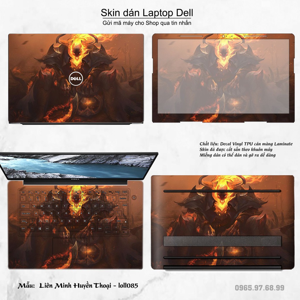 Skin dán Laptop Dell in hình Liên Minh Huyền Thoại nhiều mẫu 12 (inbox mã máy cho Shop)