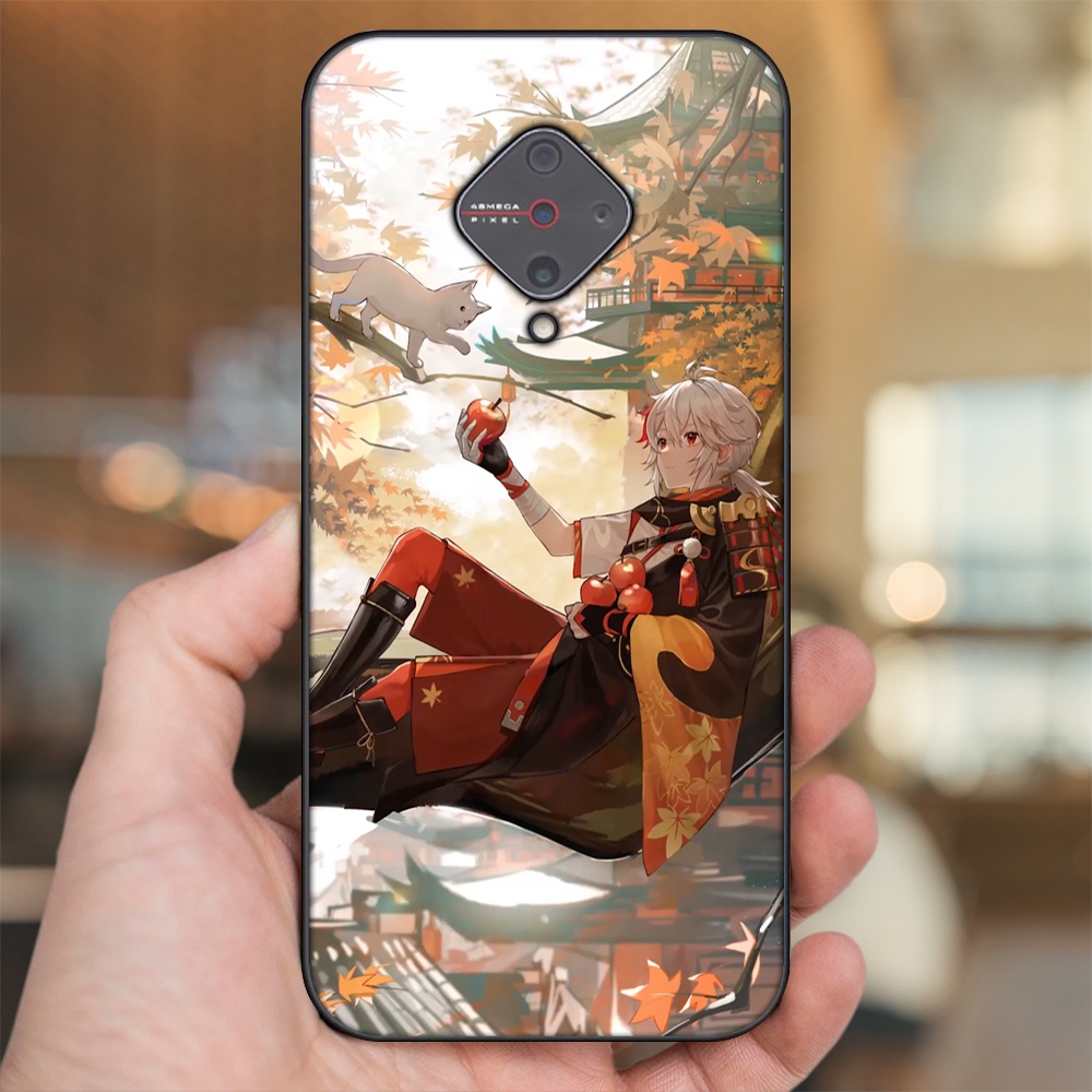 Ốp lưng Vivo S1 Pro viền đen in hình Kazuha Genshin Impact