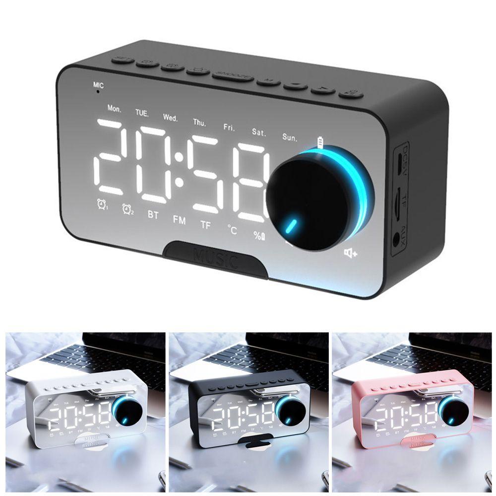 CONOPERY Đồng Hồ LED Kỹ Thuật Số Để Bàn Đa Chức Năng Có Bluetooth / Đài FM Trang Trí Nhà Ở / Văn