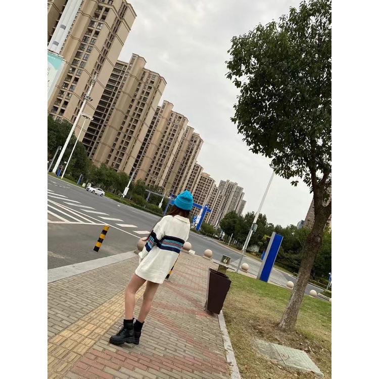 Áo Polo Dài Tay Dệt Kim Phối Màu | BigBuy360 - bigbuy360.vn