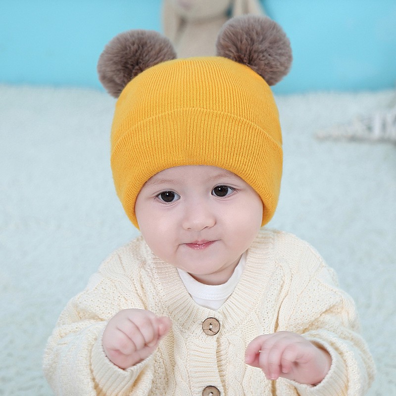Nón Giữ Ấm Mùa Đông Xinh Xắn Dành Cho Bé Từ 0-12 Tháng Tuổi
