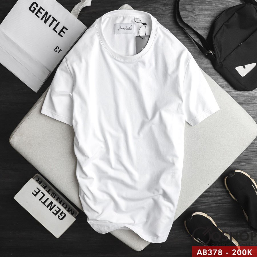 ÁO PHÔNG NAM ĐƠN GIẢN THUN COTTON CAO CẤP QSHOP AB378