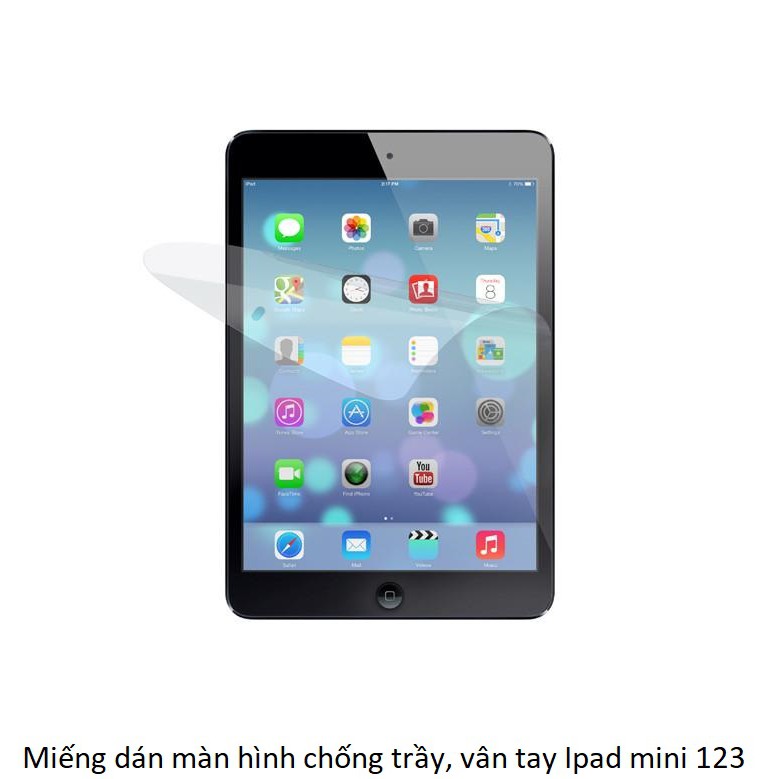 Miếng dán màn hình chống trầy chống vân tay cho Ipad mini 123