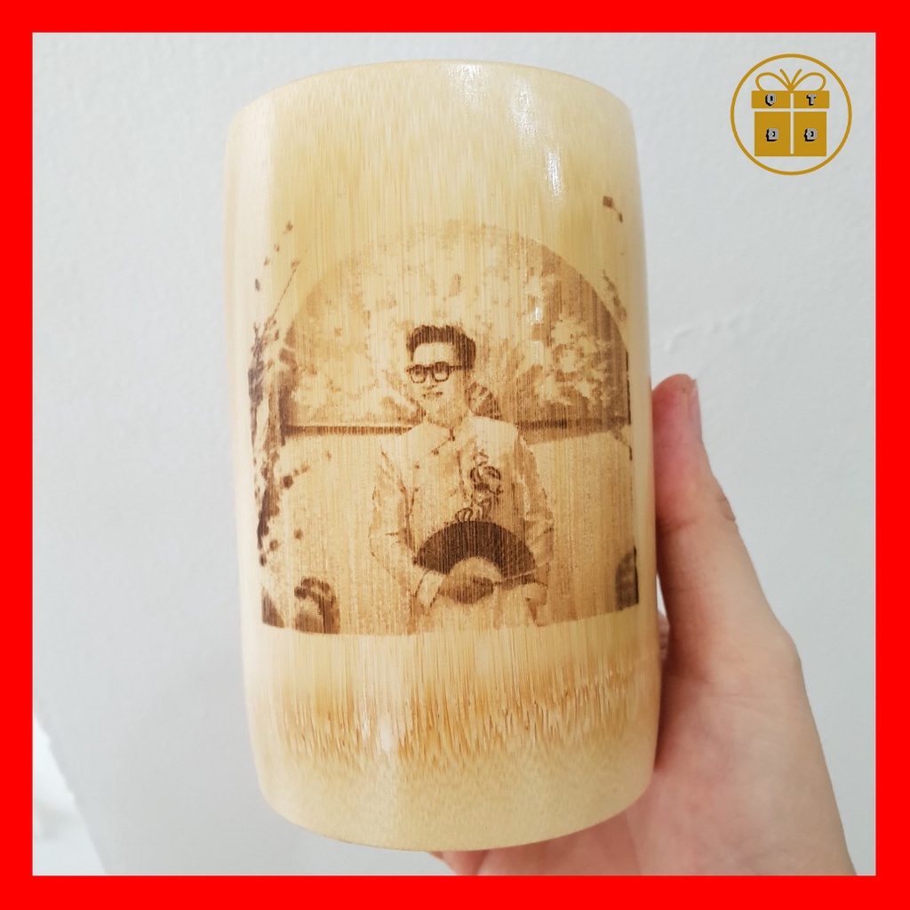 Ly Cốc Gỗ Khắc Hình Và Chữ Theo Yêu Cầu - Quà Sinh Nhật Cho Nữ, Quà Tặng Cho Nam