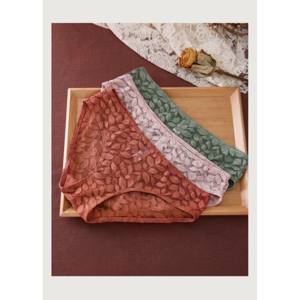 Bộ Đồ Lót Nữ Mỏng Không Gọng Ren Cánh Hoa Xếp Lớp, Bralette Mỏng Có Đệm Ngực Nhẹ, Ba Màu Xanh Hồng Cam Đất Mã EBB05