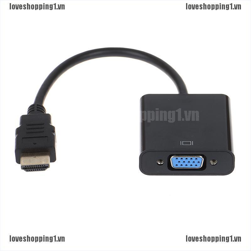 Cáp Chuyển Đổi HDMI Sang VGA Màu Đen