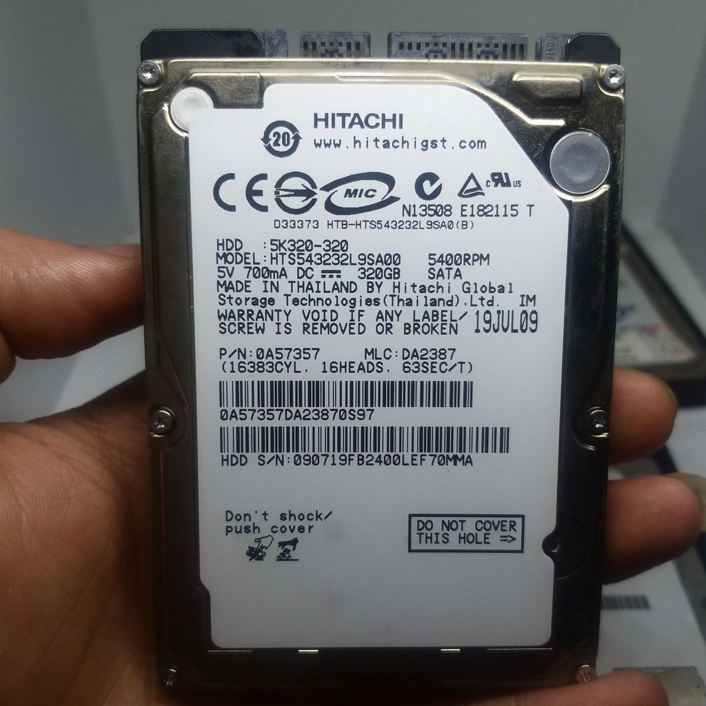 Ổ cứng hdd laptop 2.5 cũ tháo máy Hitachi Seagate 320GB 250GB đã test sức khỏe tốt 100% lưu dữ liệu phim nhạc karaoke...