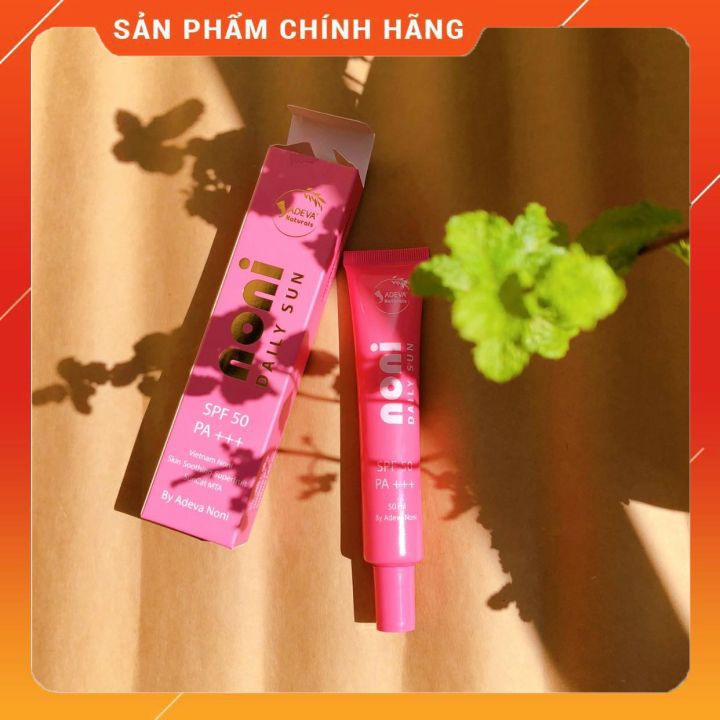 Kem chống nắng Trái nhàu ⚡FREESHIP⚡ chống nắng dưỡng da thế hệ mới SPF 50, PA +++ (Adeva Noni) 50 ml