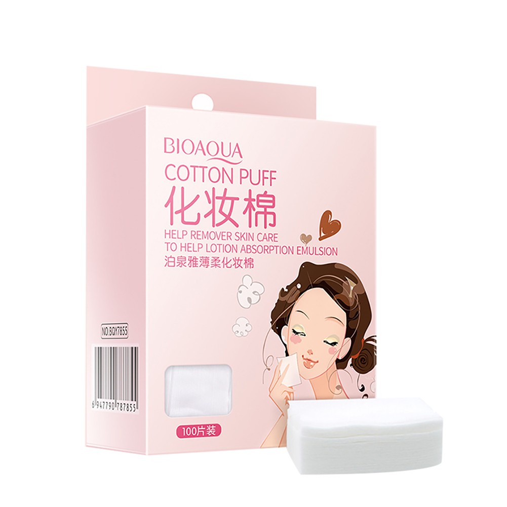 [TÚI 222 MIẾNG] Bông tẩy trang 3 lớp Cotton Pads siêu dày dặn có viền xung quanh tránh rách bông