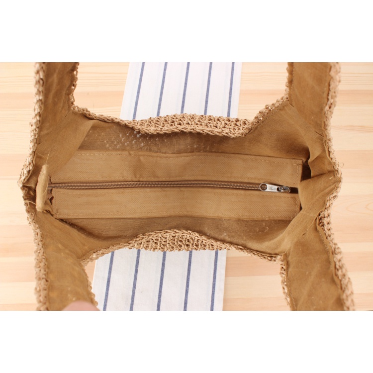 Túi cói Hobo ( túi lang thang) đeo vai cỡ lớn -2 dây đeo - phong cách Bohemian