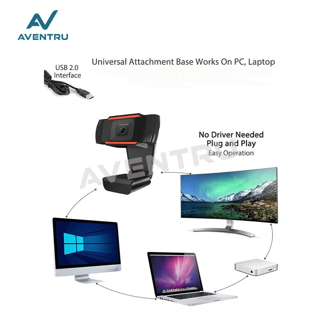 Webcam Hd 720p Tích Hợp Mic / Webcam Cho Pc / Laptop | BigBuy360 - bigbuy360.vn