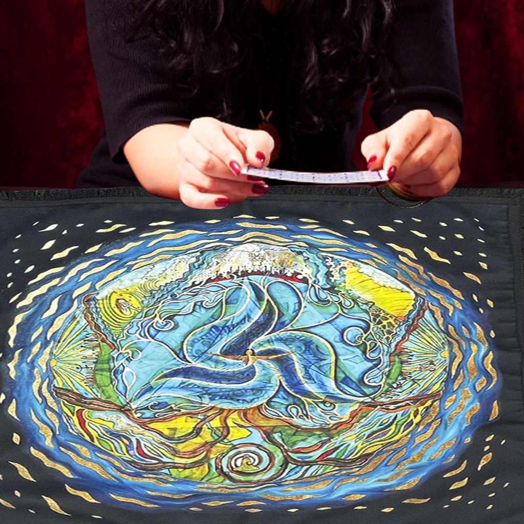 Tấm Vải Trải Bàn Chơi Bài Tarot Thiết Kế Sáng Tạo