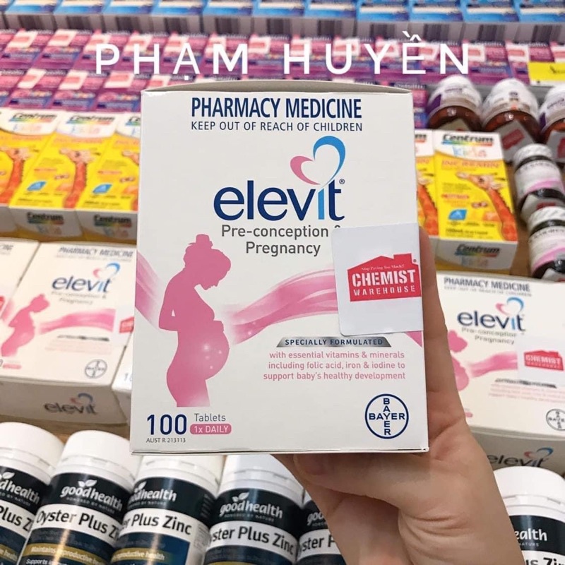elevit bầu 100viên