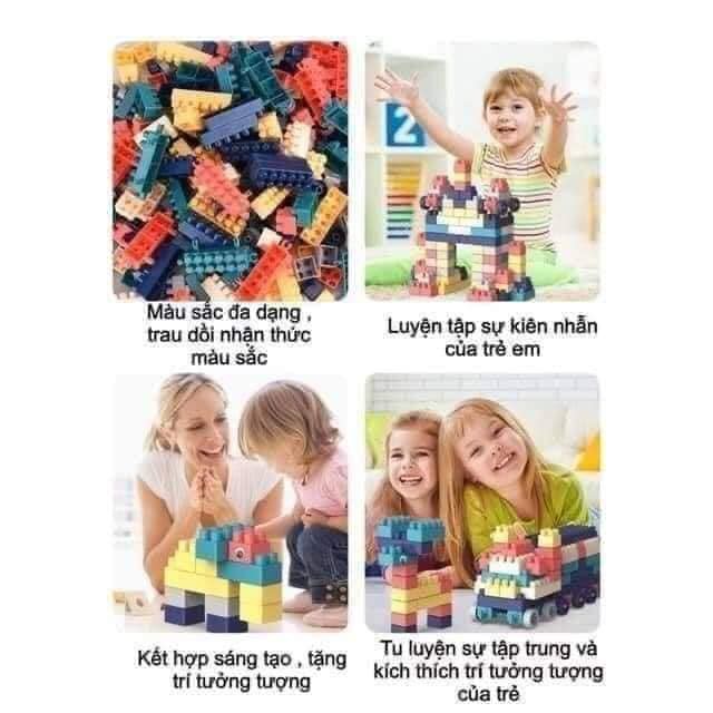 Đồ chơi lego cho bé - Bộ đồ chơi lego 520 chi tiết đồ chơi xếp hình phát triển tư duy - T2K Shop