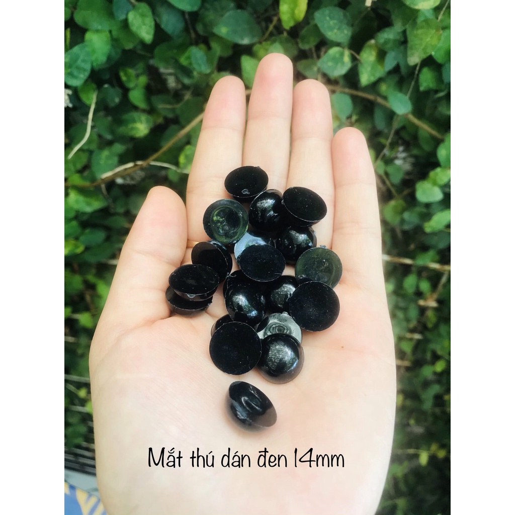 Mắt Đen dán thú bông mắt búp bê mắt doll mũi gấu bông | Giá tận xưởng - Len sợi phụ kiện Đà Nẵng