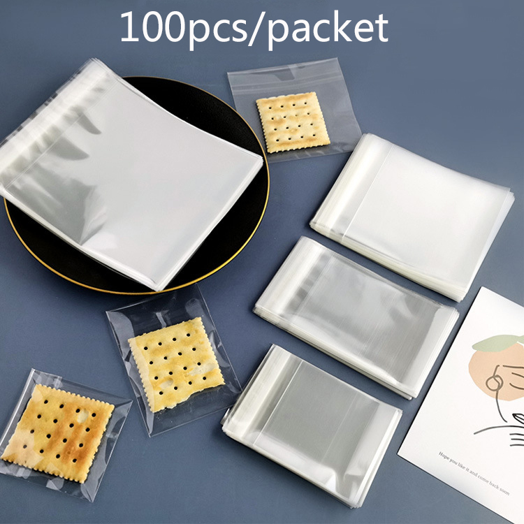 Set 100 túi trong suốt đựng bánh kẹo tiện dụng đa năng
