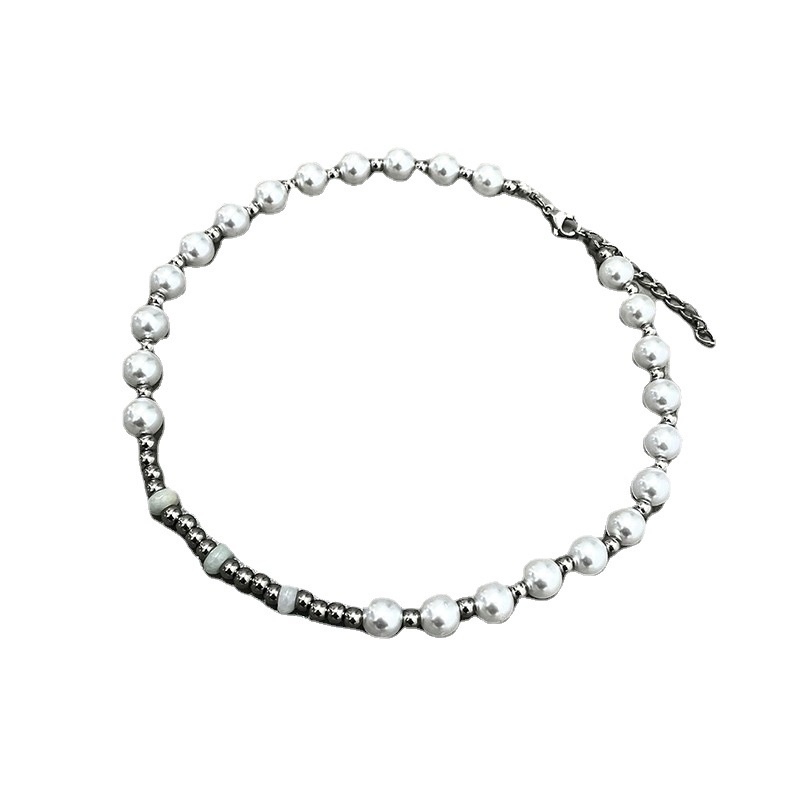 Vòng cổ ngọc trai phong cách hip hop sành điệu cho cặp đôi