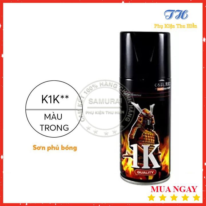 Sơn Samurai Phủ Bóng Màu Trong - Mã K1K