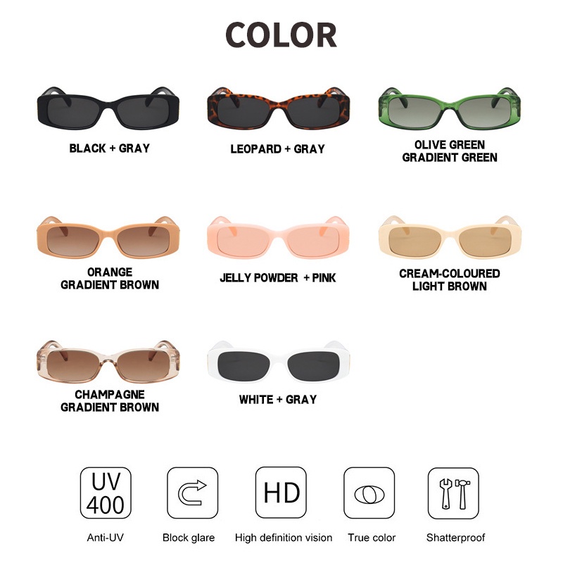 (KIQI-FASHION) COD Kính Mát Mắt Mèo Phong Cách Retro Phương Tây Cho Nữ