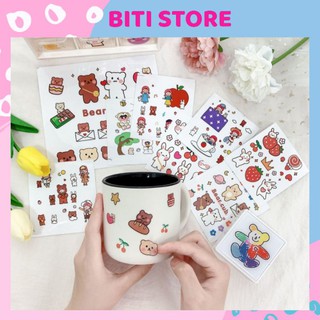 Miếng hình dán sticker trang trí điện thoại, sổ tay biti md231