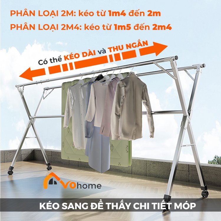 Thanh lý Giàn Phơi Quần Áo Thông Minh bị móp do vận chuyển,Gấp gọn kiểu dáng giá phơi đồ có bánh xe, phơi và treo đồ tốt