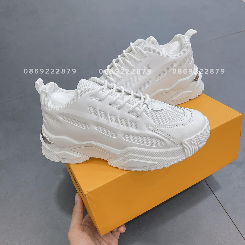 Giày thể thao nam, Giày sneaker nam độn full trắng CK2025 | BigBuy360 - bigbuy360.vn
