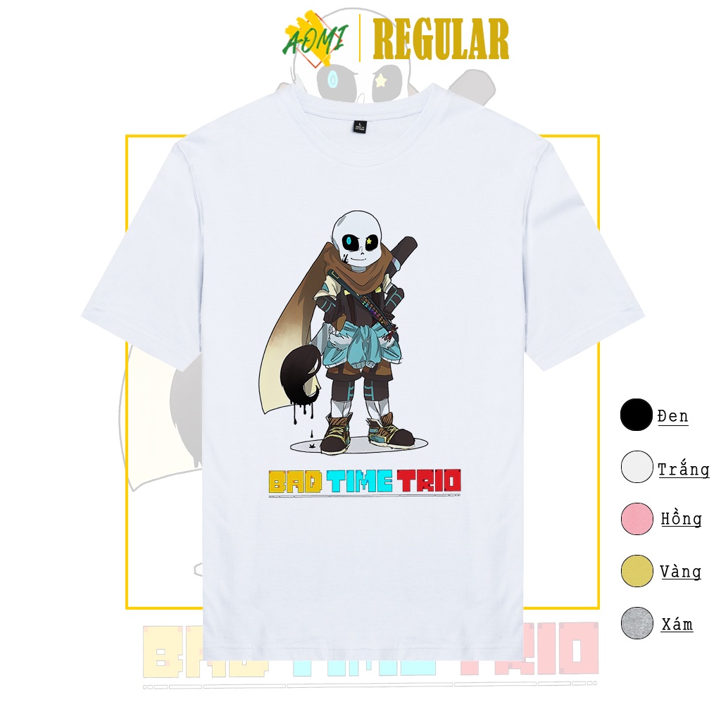 ÁO THUN UNISEX AOMI ĐẶC BIỆT BAD TIME TRIO MURDER TAY NGẮN TAY LỠ NAM NỮ AOMIVN THỜI TRANG