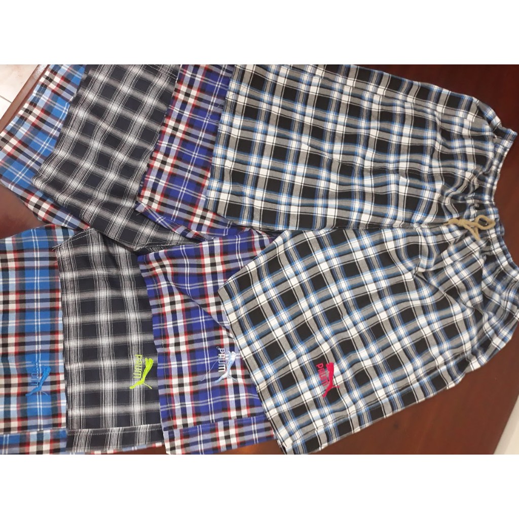 (Ảnh thật) Quần short nam caro - Quần đùi mặc nhà
