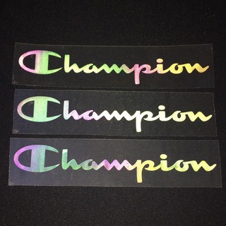 sticker là ủi ép nhiệt lên áo decal phản quang 7 màu CHAM.PION