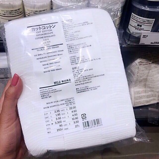 BÔNG TẨY TRANG MUJI 189 miếng Nhật