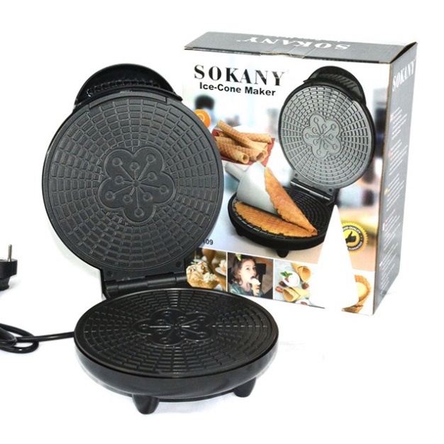 Máy làm bánh quế cuộn hình nón, máy làm vổ ốc quế