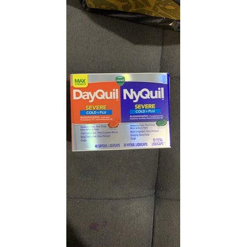 (chính hãng Mỹ costco) Dayquil Nyquil cold flu cảm ho 72 viên