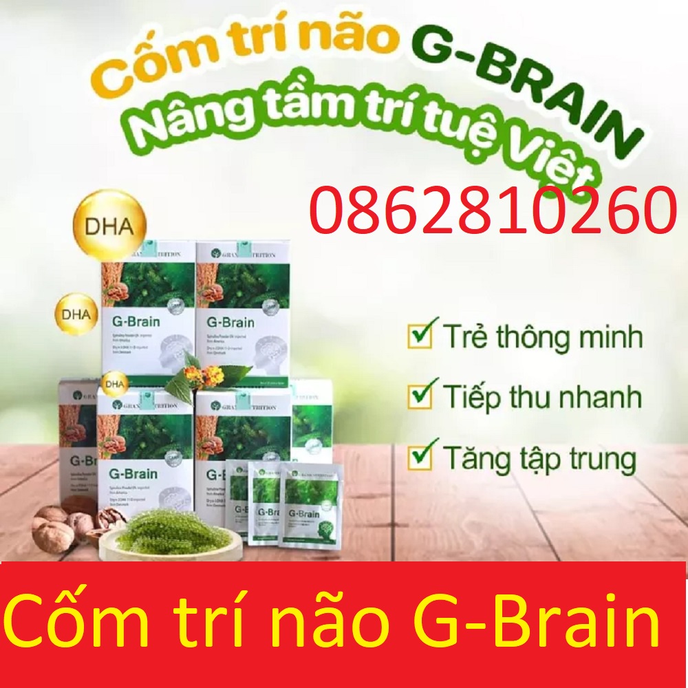 G-Brain Hỗ trợ phát triển Trí Não, tăng cường hệ Miễn Dịch cho Trẻ hộp 30 gói ( gbrain )