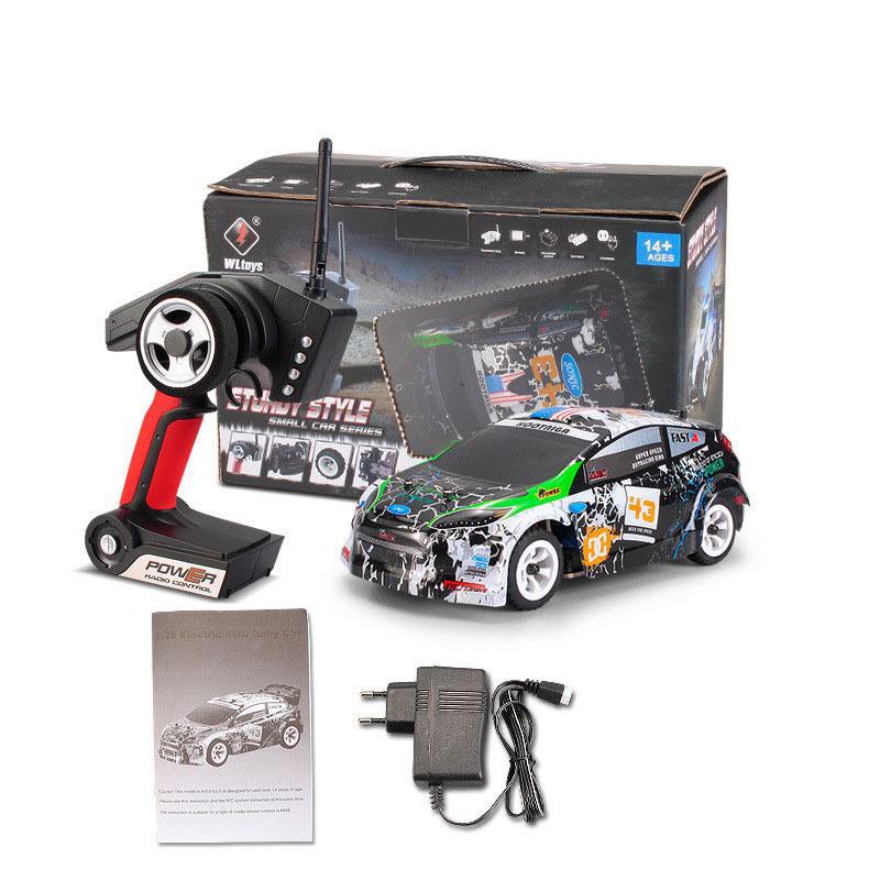 Xe Đua Drift Cỡ Nhỏ Điều Khiển Từ Xa Tốc Độ Cao Wltoys K989, Hai Cầu, Khung Kim Loại Siêu Bền Tỉ lệ 1/28 2.4GHz Car