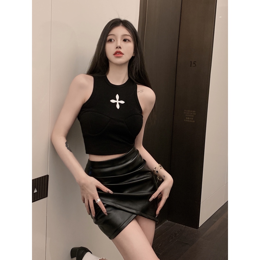 HUANG YOYO Áo Hai Dây Thể Thao Thời Trang Quyến Rũ Cho Nữ