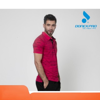 [DONEX 2019] ÁO THỂ THAO TENNIS DONEX PRO SPORT 2019 NAM MC-8986 - ĐỎ PHỐI ĐEN