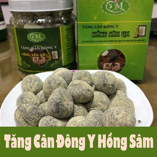 Tăng cân đông y Hồng sâm QM
