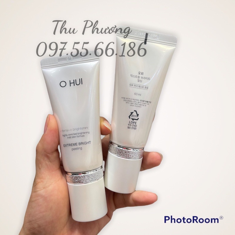 LỌ TẨY DA CHẾT OHUI WHITE 60ML ( TÁCH SET)