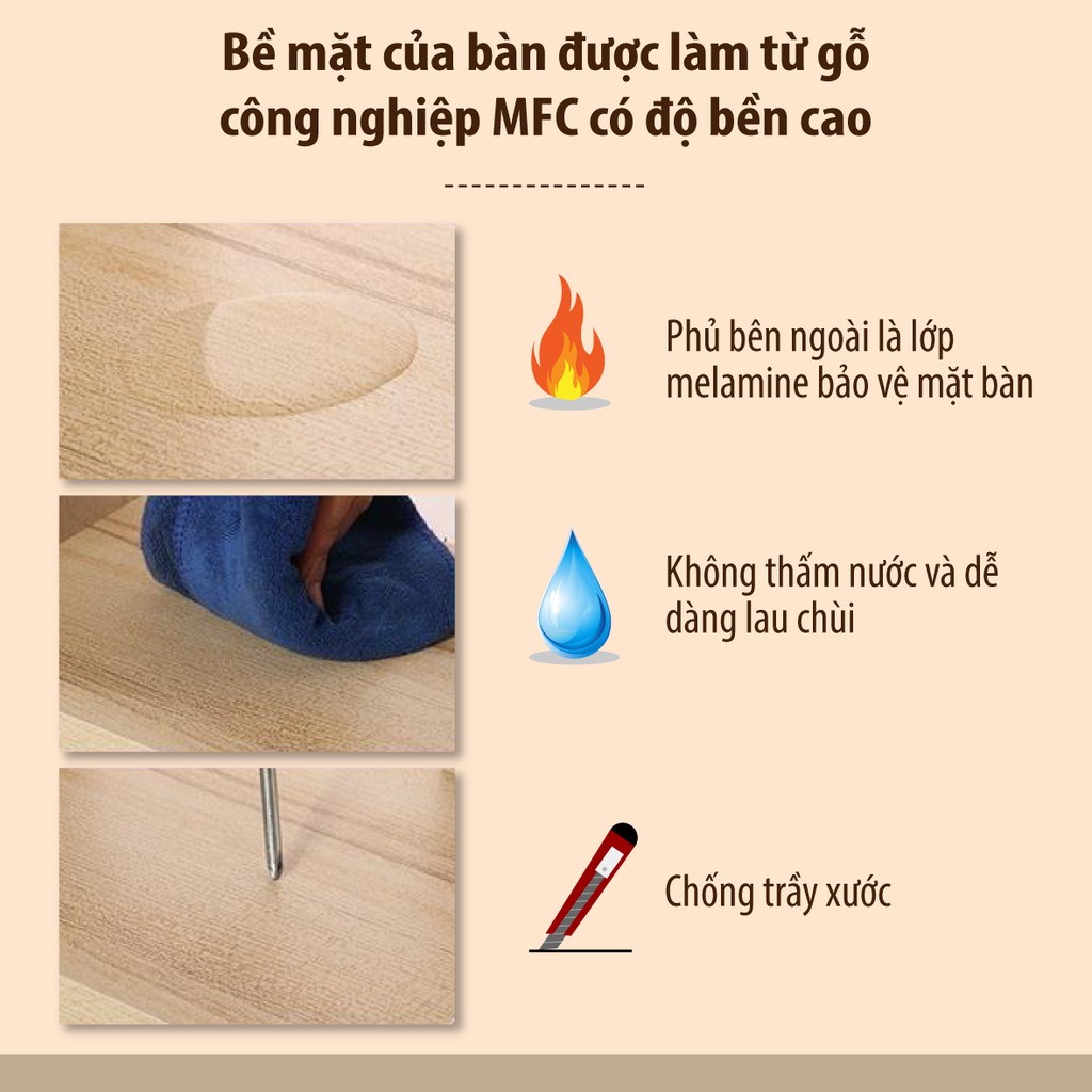 BG-Bàn làm việc kèm kệ sách khung thép sơn tĩnh điện-T90